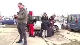 'We are really scared': Ukrainians flee war at home