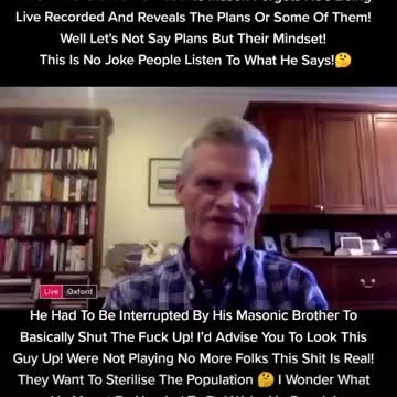 Masonic Professor lets the vaccine cat out of the bag