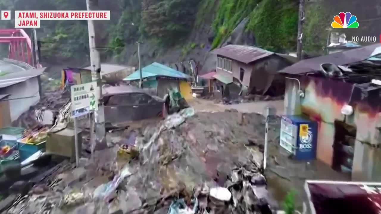 At Least 20 People Missing After Huge Landslides in Japan