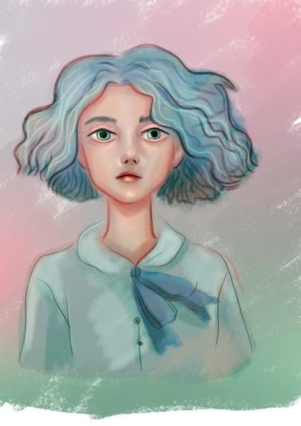 I draw a girl in anime style