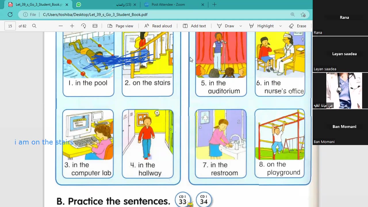 new words and practicing