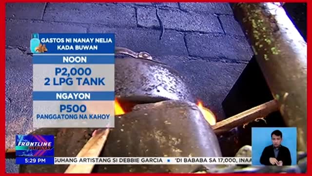 Ilang negosyante, gumagamit ng panggatong dahil mahal ang presyo ng LPG。