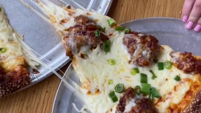 in New Jersey served up this extra cheesy K-POP MIC DROP PIZZA, served w