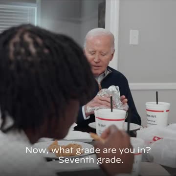 Joe Biden brought Chicken over to a Black Family’s Home while he ate a Hamburger