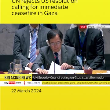 UN security council vetoes the US-sponsored resolution calling for an immediate #ceasefire in #Gaza.