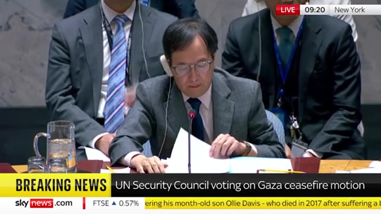 UN security council vetoes the US-sponsored resolution calling for an immediate #ceasefire in #Gaza.