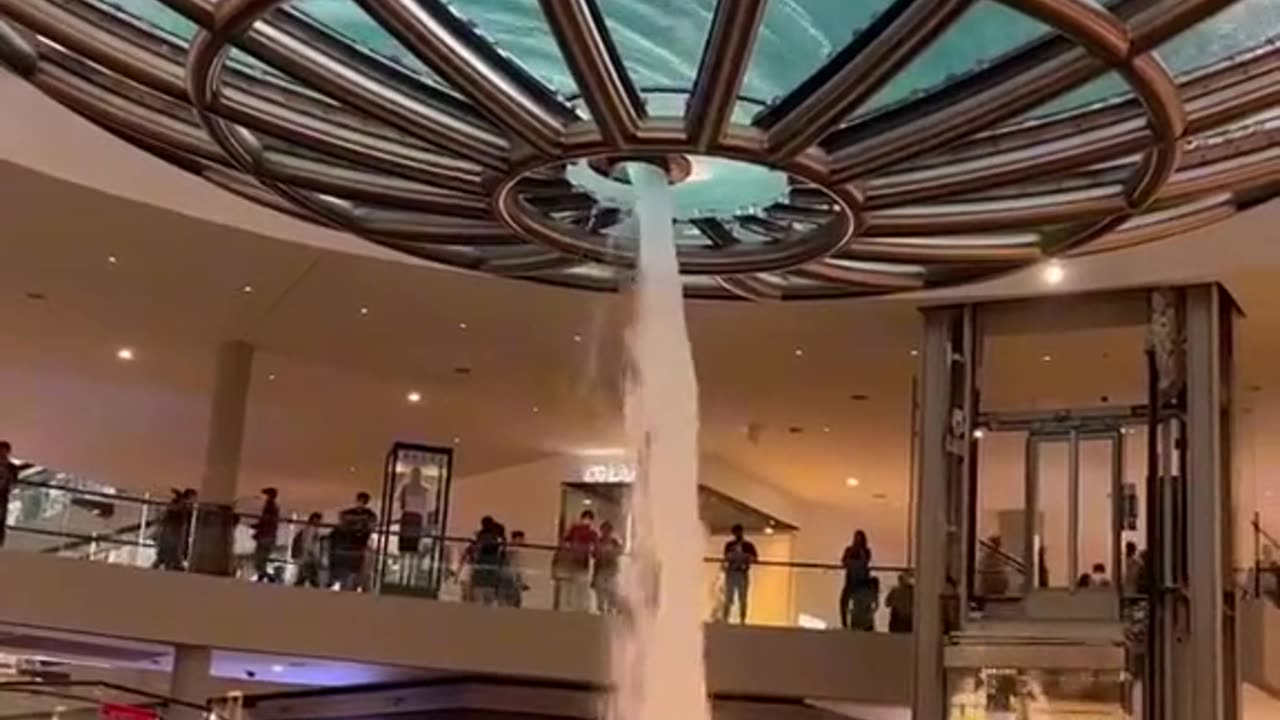 Water falling from sky