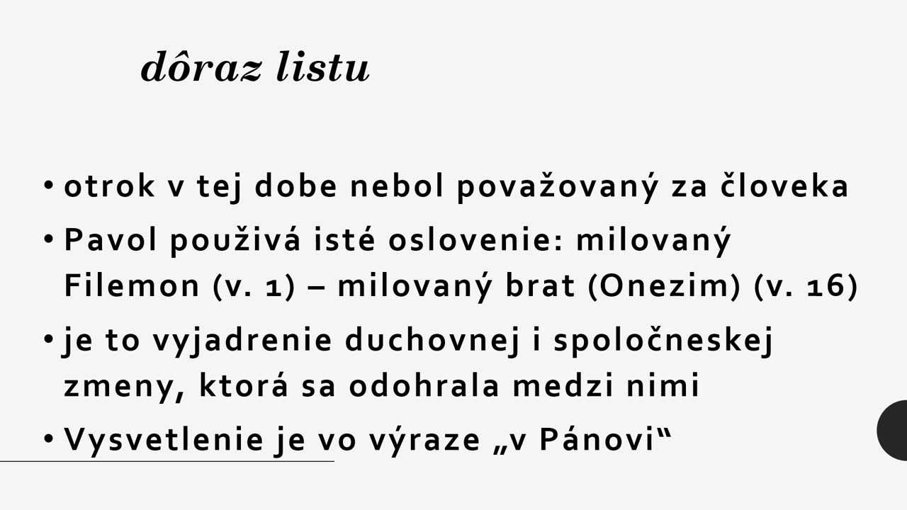 Poznanie Biblie - (145) - List Filemonovi