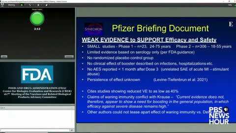 Relative clips of the FDA debate on COVID vaccine booster shots.