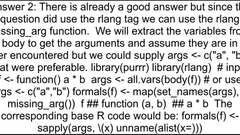 Create function arguments from a character vector