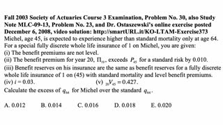 Exam LTAM exercise for August 8, 2021