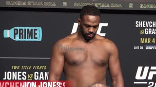 Pesagem Oficial UFC 285 Jon Jones vs Ciryl Gane