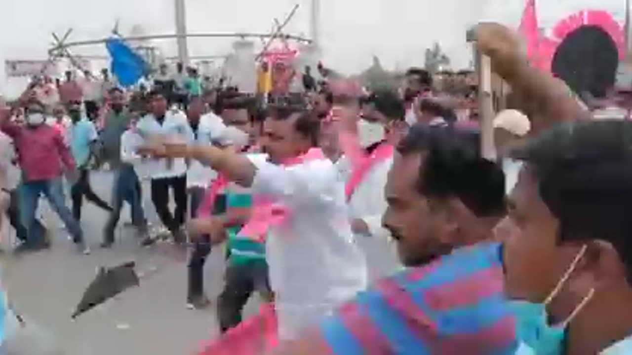 Opposition Party Beating BJP Workers