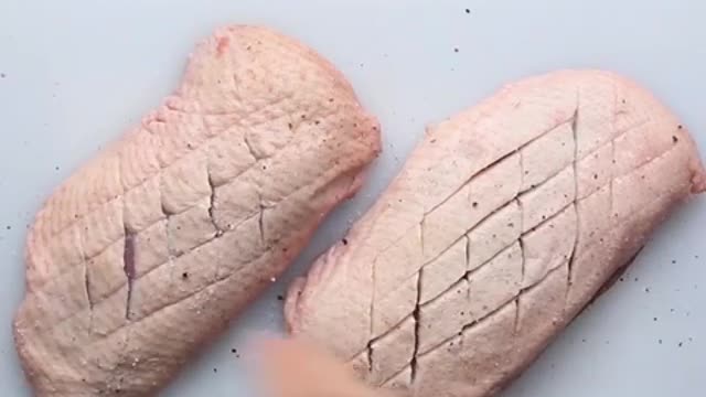 Pan-fried duck breast