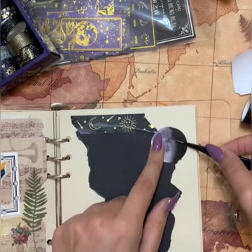 Night journal 🖤journal asmr❤#journal, #journaling,#scarpbook, #bulletjournal