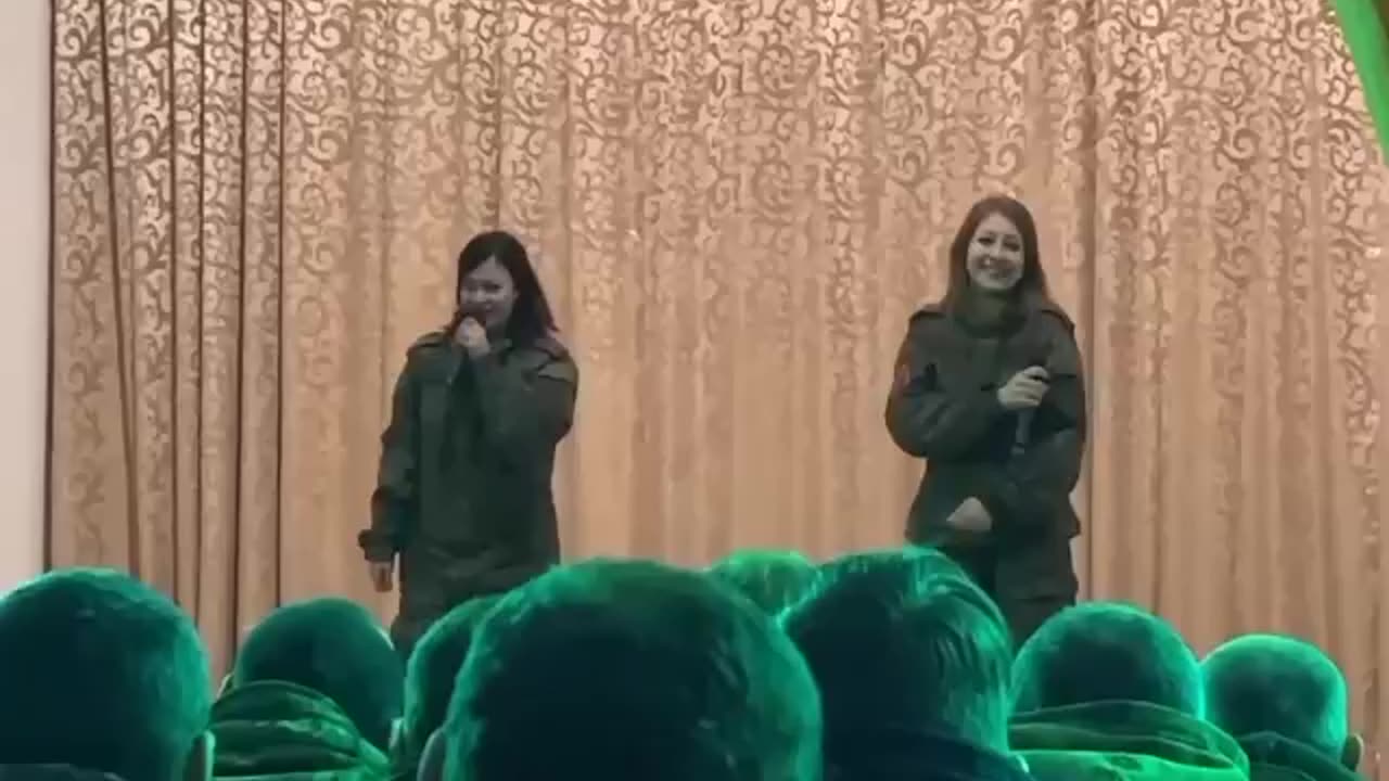 Central Military District Song and Dance Ensemble performs for servicemen