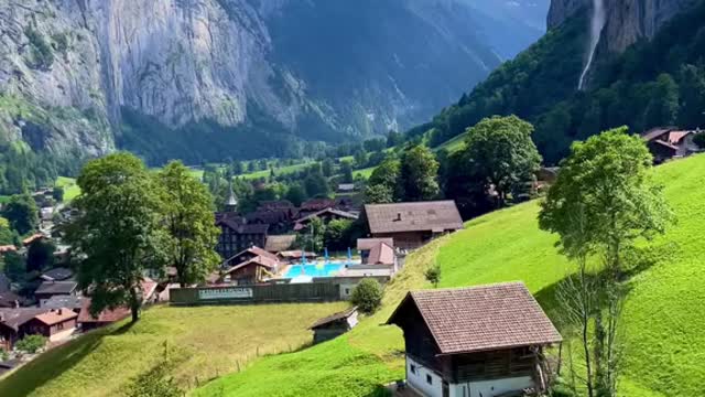 Lauterbrunnen Cable Car View 😍🇨🇭