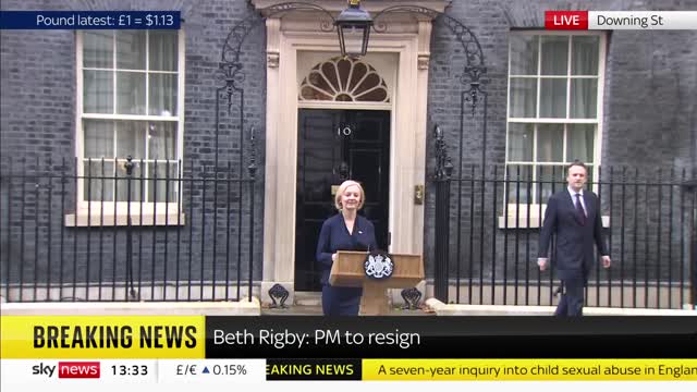 [2022-10-22] Liz Truss resigns as Prime Minister - full statement