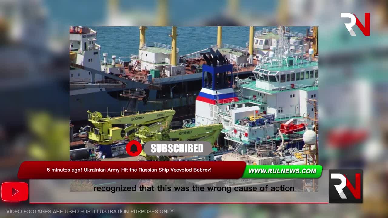 8 minutes ago! Ukrainian Army Hit the Russian Ship Vsevolod Bobrov! UKRAİNE RUSSİA WAR NEWS