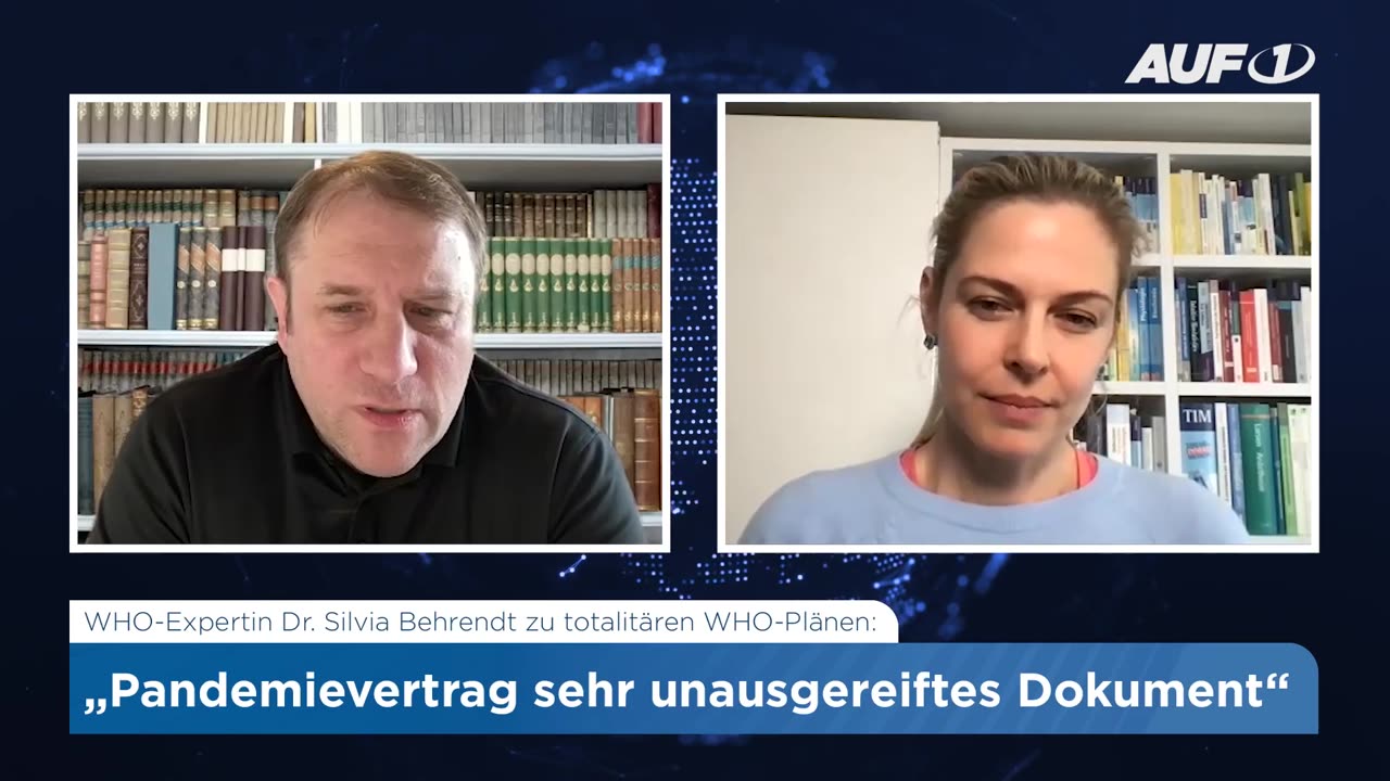 Dr. Silvia Behrendt zu totalitären WHO-Plänen: „Pandemievertrag sehr unausgereift“ AUV1TV