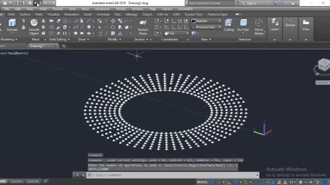 3D Circular Path Array on AutoCAD by Masroor Khan For Beginners