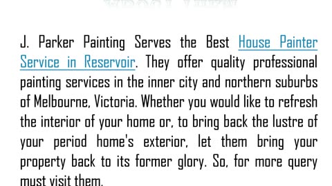 Best Exterior Painting Service in Reservoir