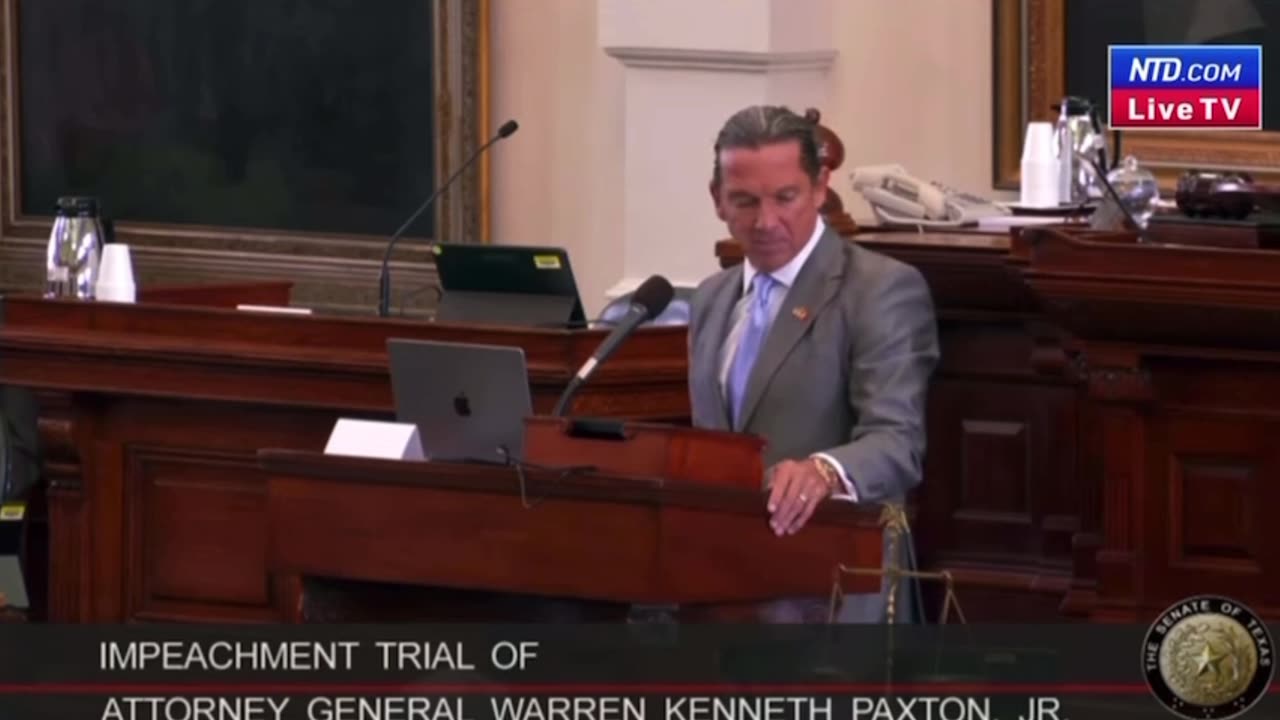 Closing argument for AG Paxton impeachment.