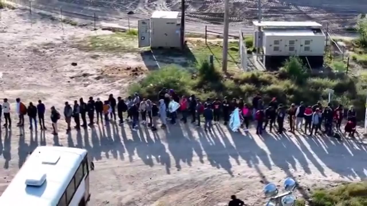 Thousands of migrants are illegally crossing into Eagle Pass, Texas in large groups.