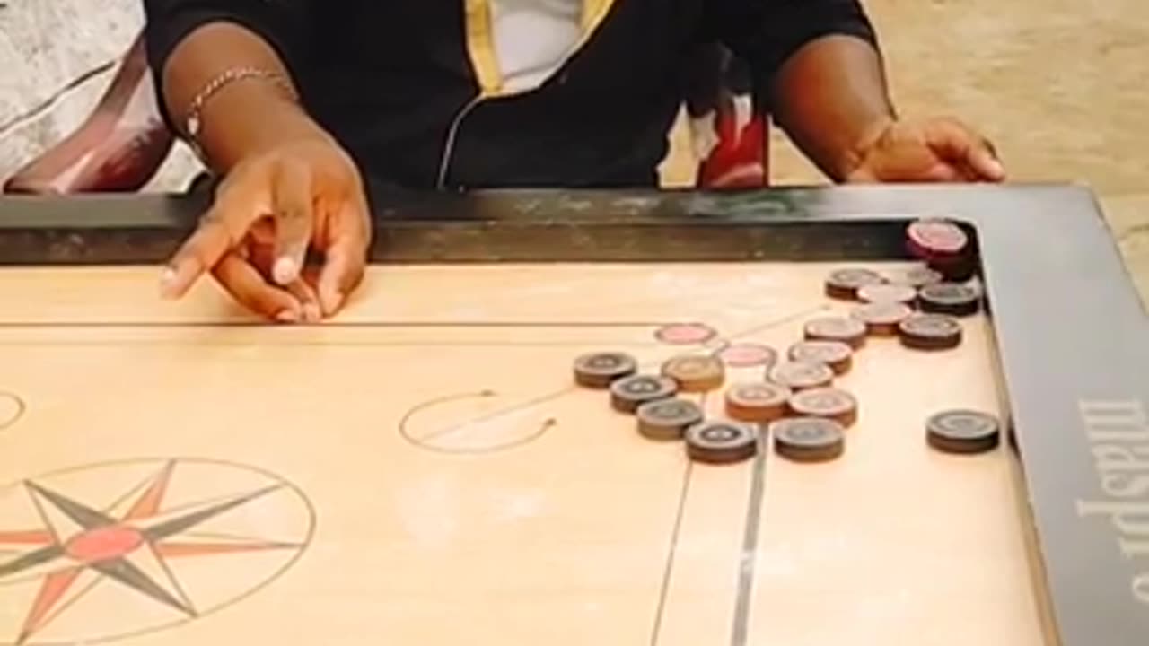 Carrom-Flying shot never seen before