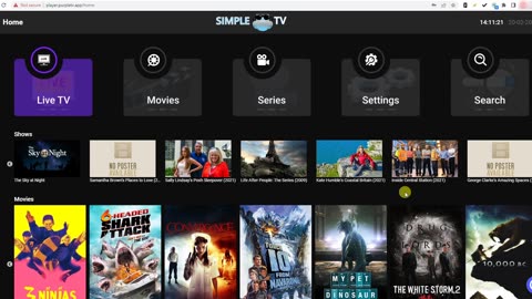 Simple Cloud TV Web Player