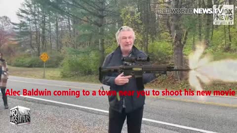 Alec Baldwin shooting his new movie.