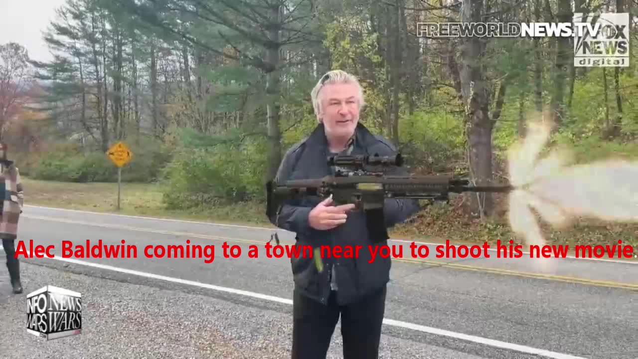 Alec Baldwin shooting his new movie.
