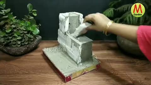 How to make Amazing awesome waterfall fountain water fountain at home