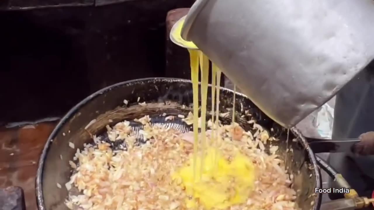 Kolkata Street style egg burji making(satisfying)
