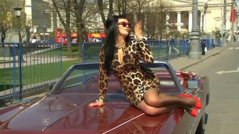 Retro Cars Hit The Road In Central Moscow Rally