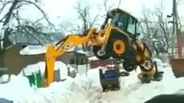 JCB machine stunt