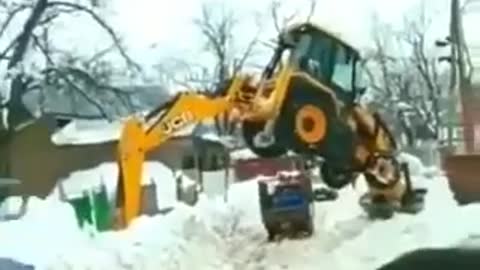 JCB machine stunt