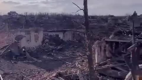 Footage from the destroyed Maryinka. The city was simply razed to the ground. Ukraine 🇺🇦