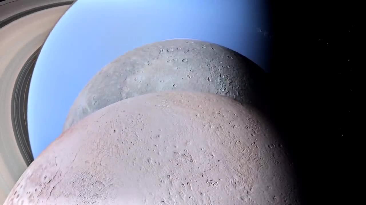 Earth and moon