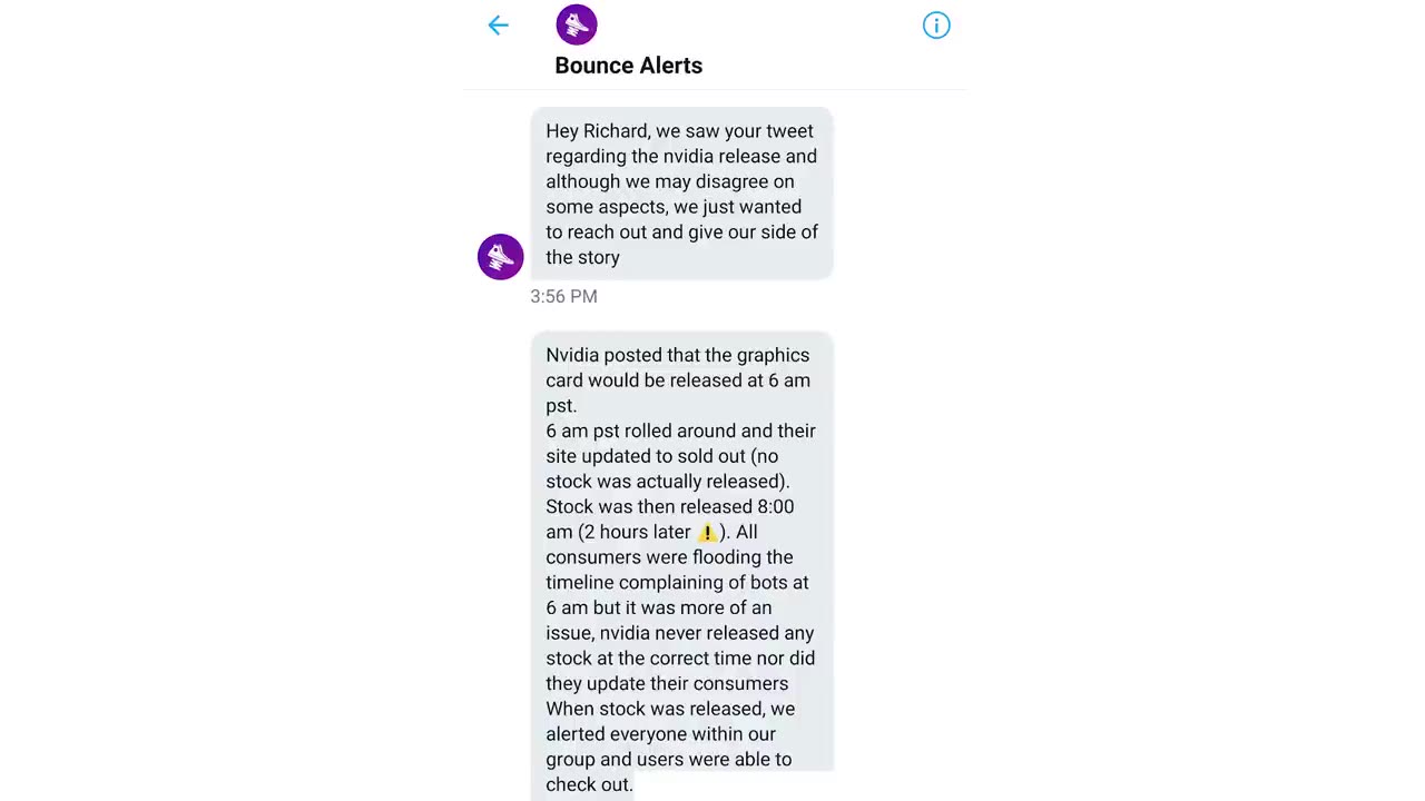 So, Bounce Alerts Contacted Me, And Offered To 'Find Me' An Nvidia RTX 3080 [fvueJWXXAjI-1]