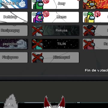 cambia formas, muerte y victoria #amongus