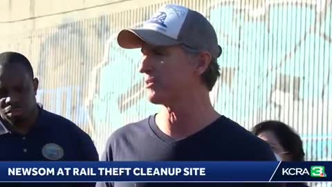 Newsom Torched After Asking ‘What The Hell Is Going On’ With Train Thefts In His State