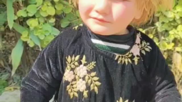 Beautiful child style so nice.