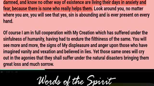 Words of the Spirit. June 30 2022