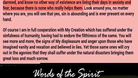 Words of the Spirit. June 30 2022