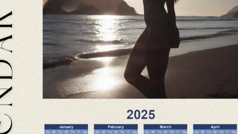 Kalender 2025 für Erwachsene als Druckvorlage und zum selber ausdrucken.