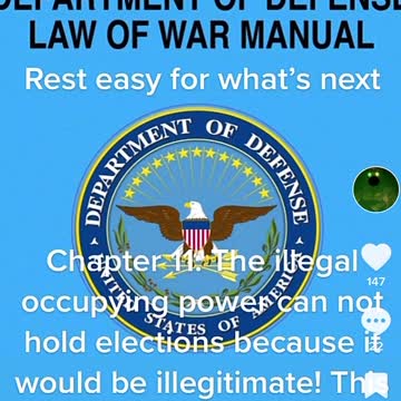 An illegitimate government cannot hold elections.