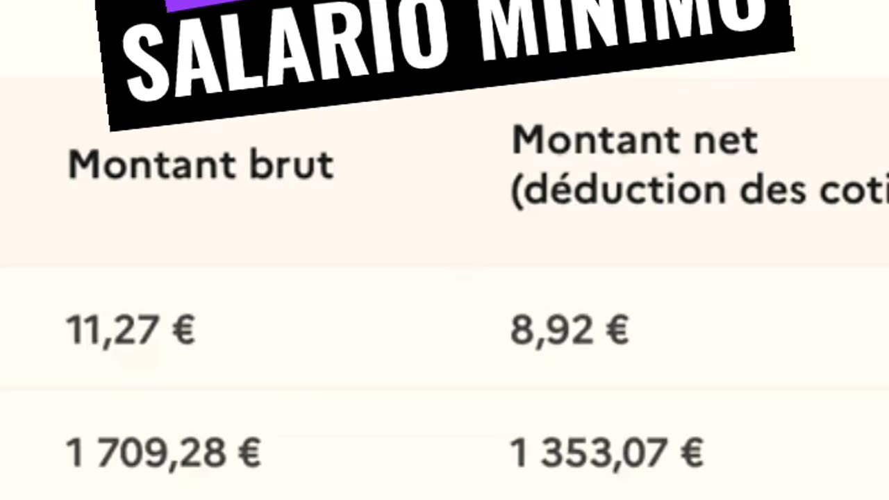 1700€ lordi al mese è il salario minimo in Francia a 11,27 euro lordi e 8,92 euro netti L'ORA nel 2023 per una settimana lavorativa di 35 ore DOCUMENTARIO tutti gli Stati in Europa tranne Italia,Austria lo hanno per legge ..se no è sfruttamento