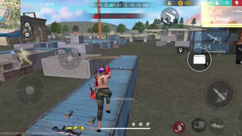 free fire gameplay | 1 vs 4 | rank push