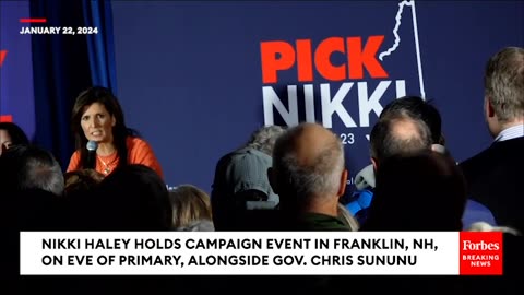 JUST IN- New Hampshire Gov. Chris Sununu Joins Nikki Haley To Campaign On Eve Of Primary